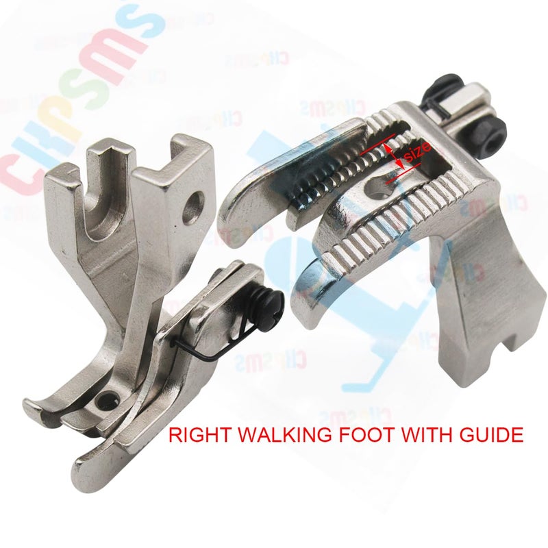 CKPSMS Brand - 1SET #KP-19034 TOP Stitching Walking Foot with Right Guide Compatible with/Replacement for Consew Brand 205RB / Brother Brand B797 /JUKI Brand DU-141, DU-1181, DU-1181N (1/8"(3MM)) - Image 3